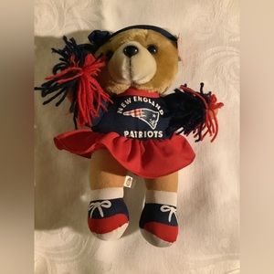 New England patriots cheerleader good stuff teddy bear 11 by 8 inches
